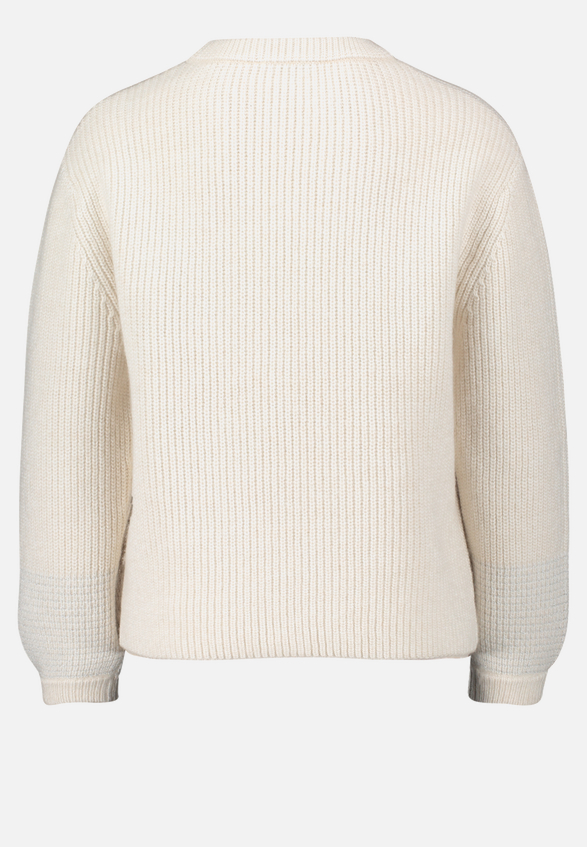 Strickpullover mit Schmuckkanten / Rückseite