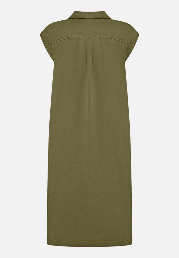 Casual-Kleid mit Kragen / Rückseite