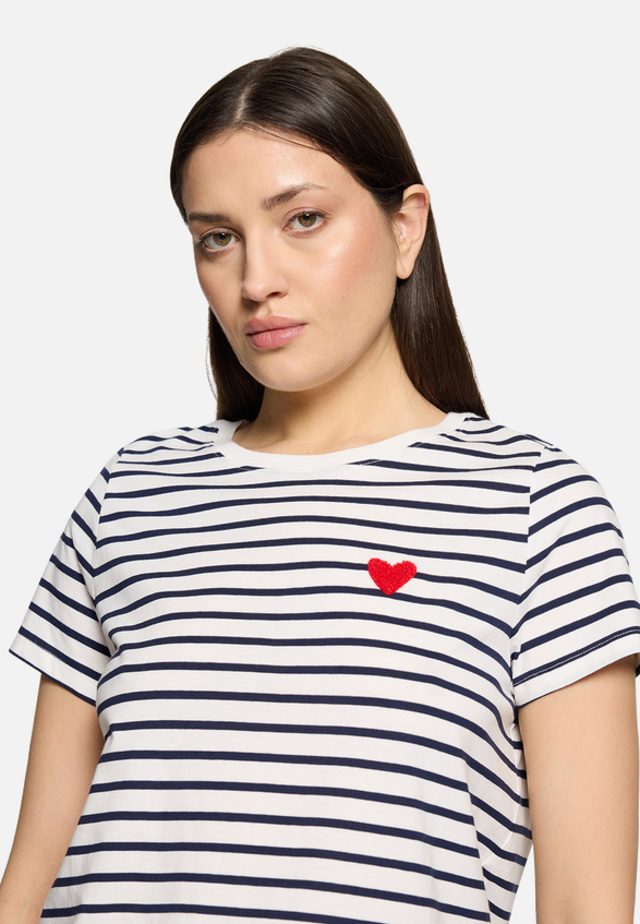 Kurzarm-Shirt mit Rundhalsausschnitt / Detailbild