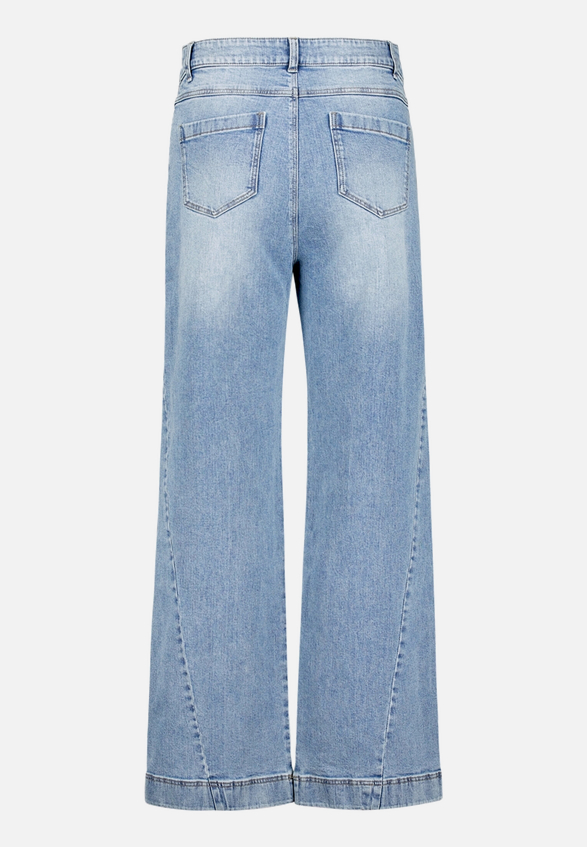 Stretch-Jeans mit Waschung / Rückseite