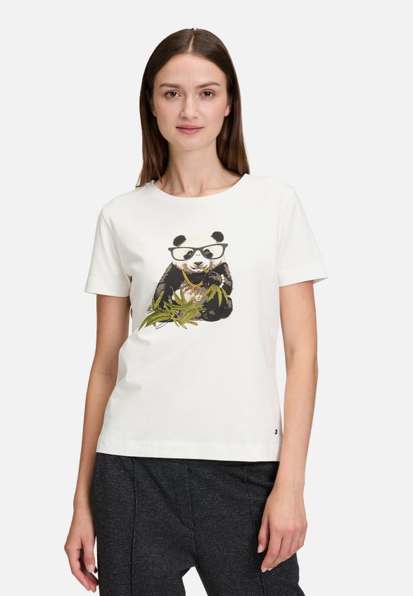 Casual-Shirt mit Print / Modellfoto Vorderseite