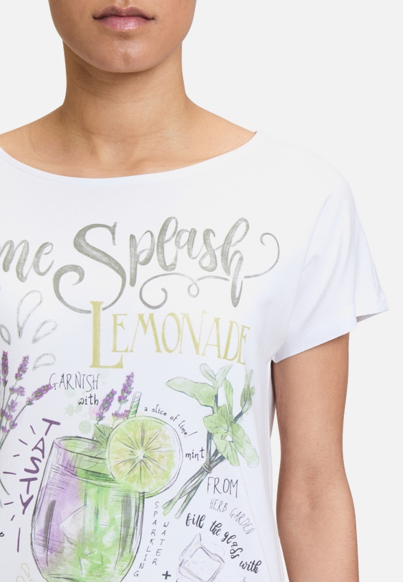 Basic Shirt mit U-Boot-Ausschnitt / Detailbild