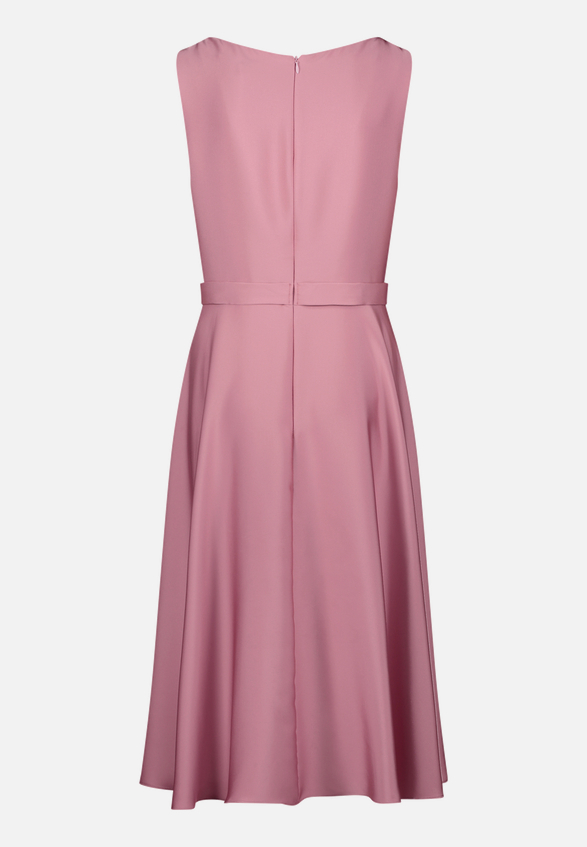 Cocktailkleid mit Wasserfallausschnitt / Rückseite