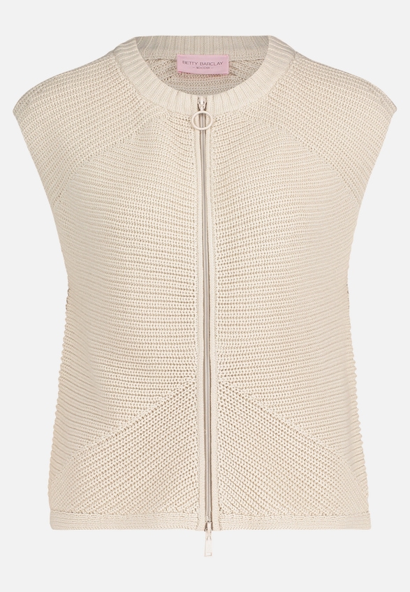 Grobstrickjacke ohne Arm / Vorderseite