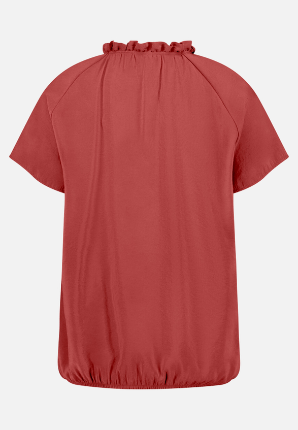 Casual-Bluse mit Raffung / Rückseite