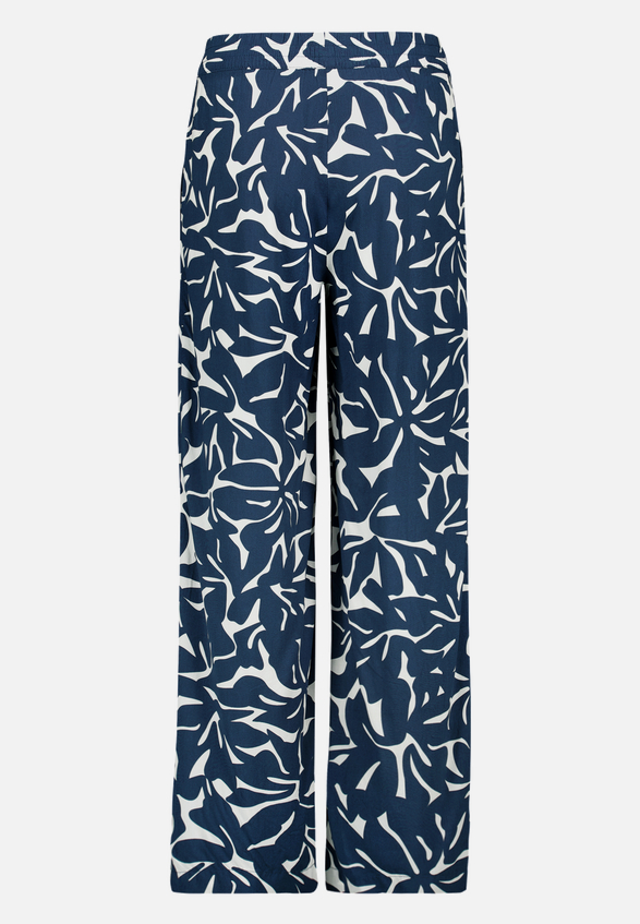 Stoffhose mit Blumenmuster  / Rückseite