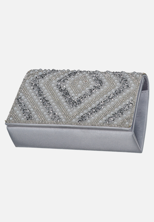 Clutch-Tasche im Glitzer-Look / Detailbild