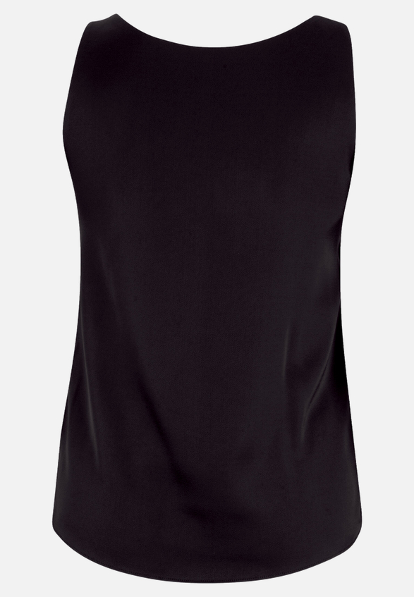 Satin-Bluse mit V-Ausschnitt / Rückseite