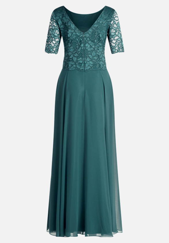 Abendkleid mit Spitze / Rückseite