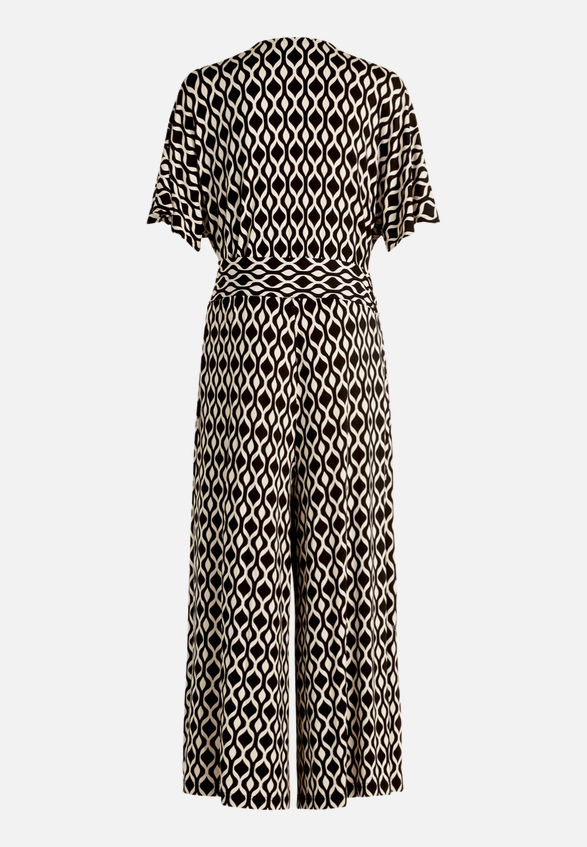 Eleganter Jumpsuit  mit grafischem Muster / Rückseite