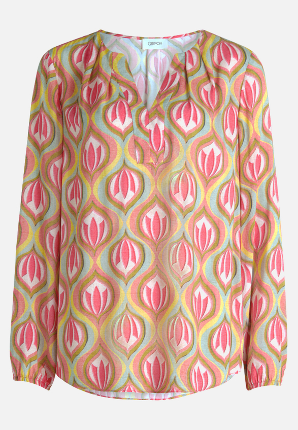 Casual-Bluse mit Muster / Vorderseite