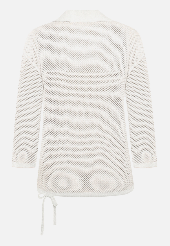 Strickpullover mit Kragen / Rückseite