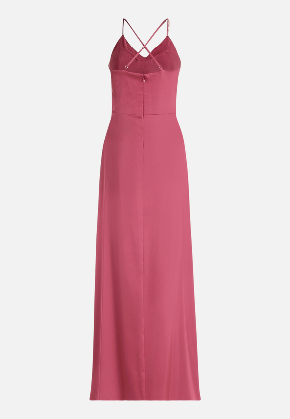 Abendkleid mit Schmucksteinen / Rückseite