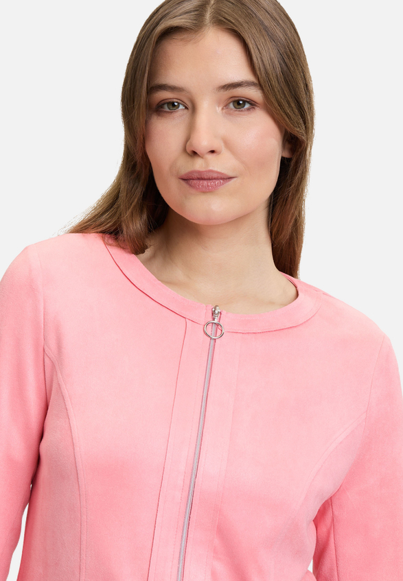 Blazer-Jacke mit Reißverschluss / Modellfoto Rückseite