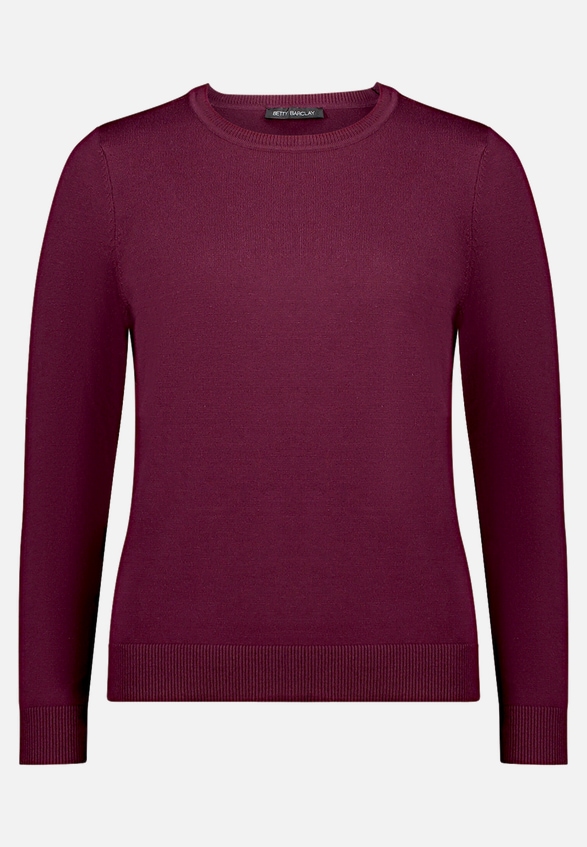 Basic-Strickpullover mit Rundhalsausschnitt / Vorderseite