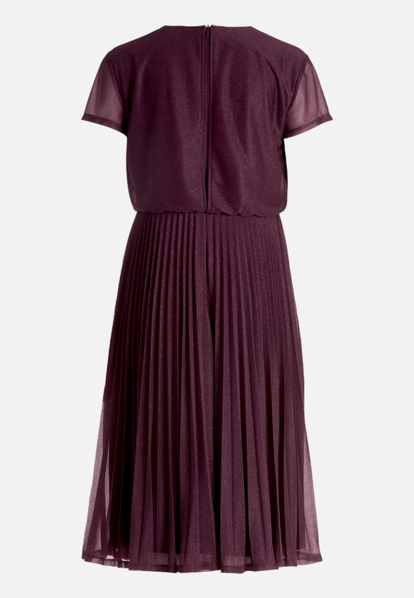 Cocktailkleid mit Plissee / Rückseite
