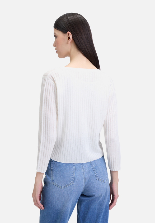 Shirtjacke mit 3/4 Arm / Modellfoto Rückseite