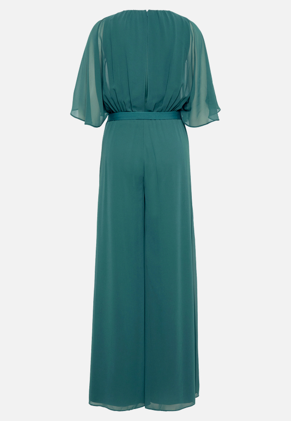 Jumpsuit mit Bindegürtel / Rückseite