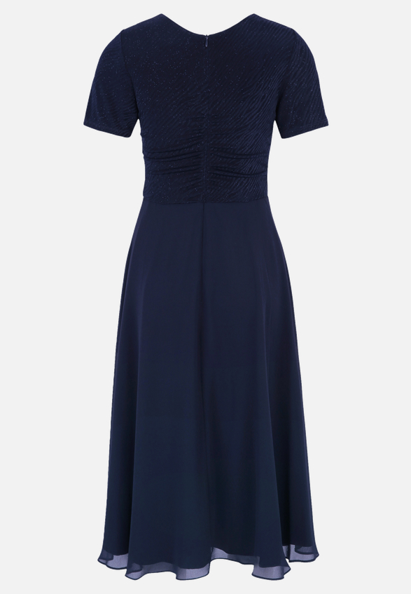 Cocktailkleid im Glitzer-Look / Rückseite