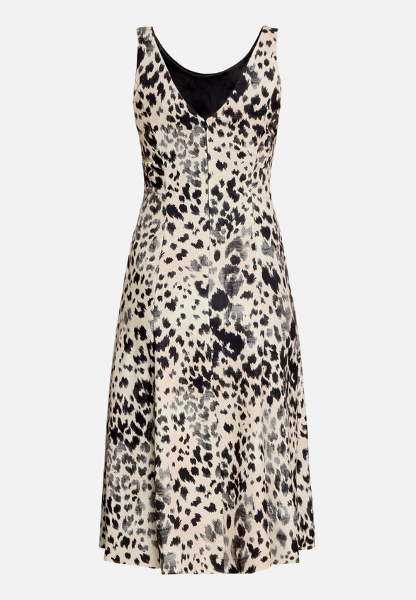 Cocktailkleid mit Kellerfalten / Rückseite