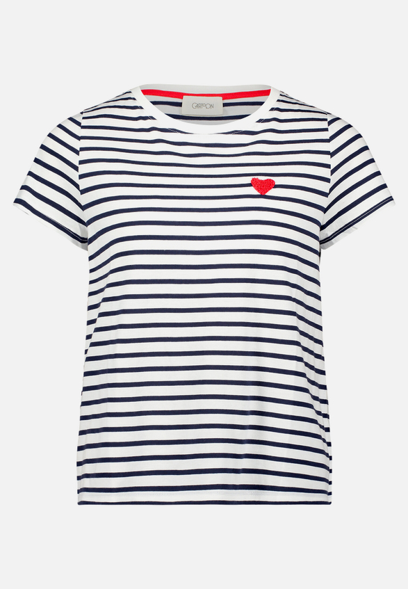 Kurzarm-Shirt mit Rundhalsausschnitt / Vorderseite