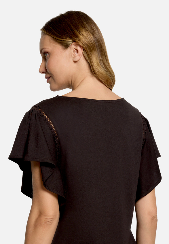 Basic Shirt mit V-Ausschnitt / Detailbild
