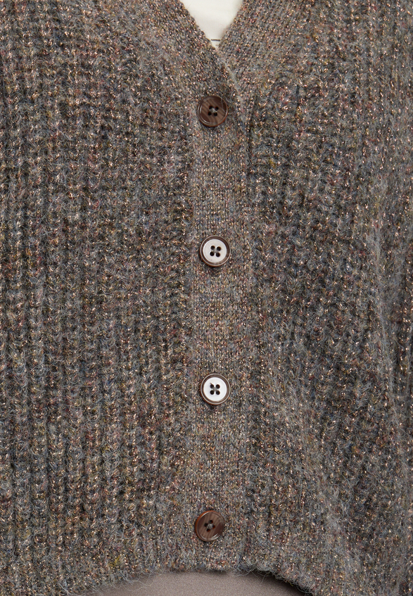 Cardigan mit V-Ausschnitt / Detailbild