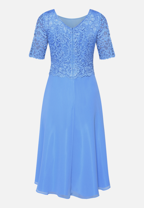 Cocktailkleid mit Spitze / Rückseite