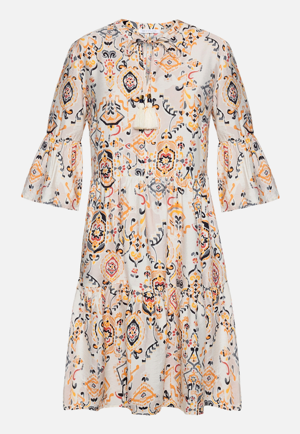 Stufenkleid mit Print / Vorderseite