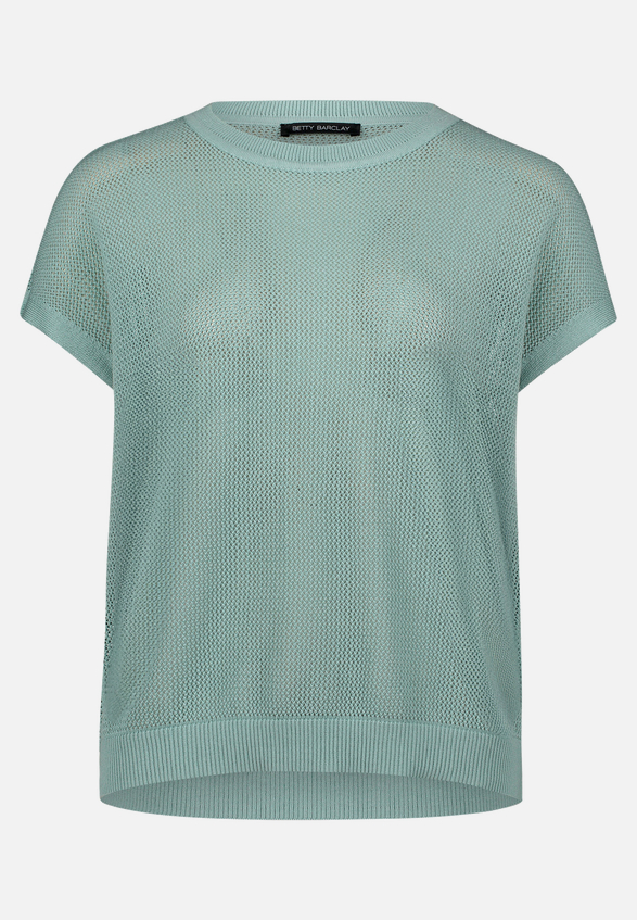 Lochstrick-Pullover ohne Arm / Vorderseite