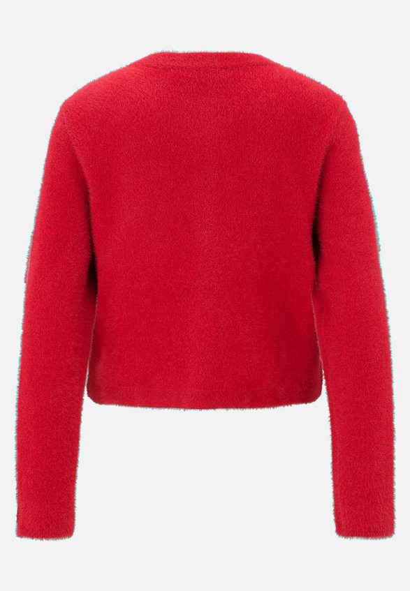Casual-Strickjacke mit Knopfleiste / Rückseite