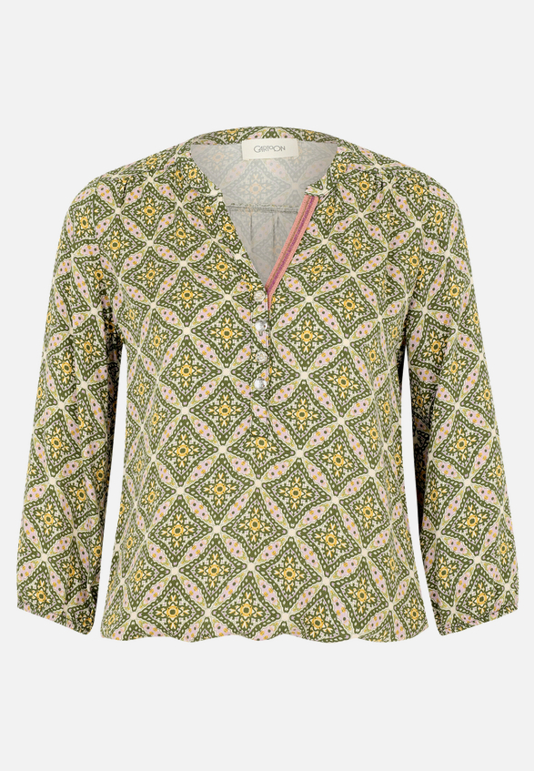 Casual-Bluse mit Muster / Vorderseite
