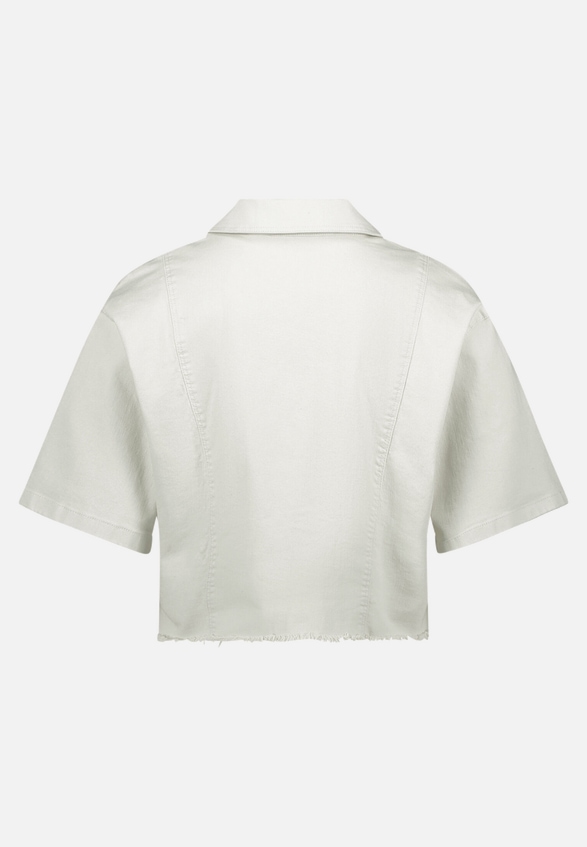Jeansjacke kurzarm mit Knöpfen / Rückseite