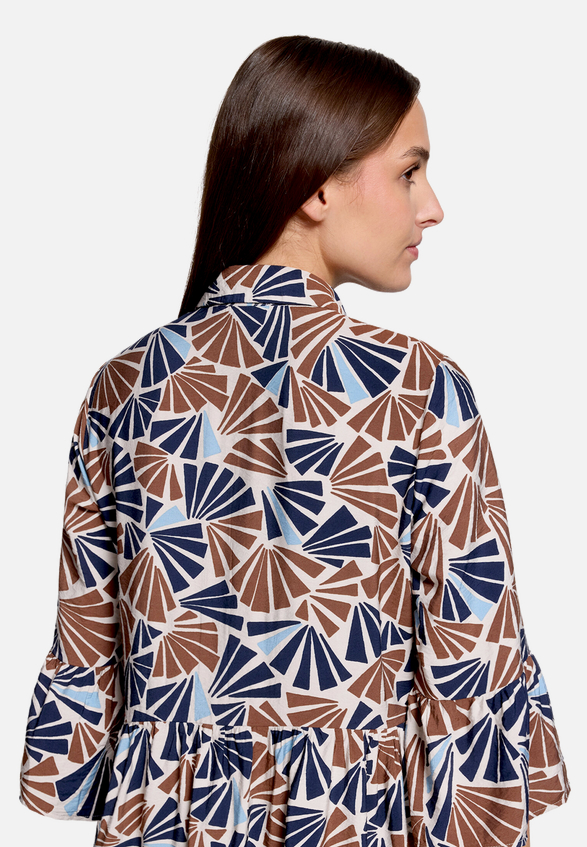 Stufenkleid mit Print / Detailbild