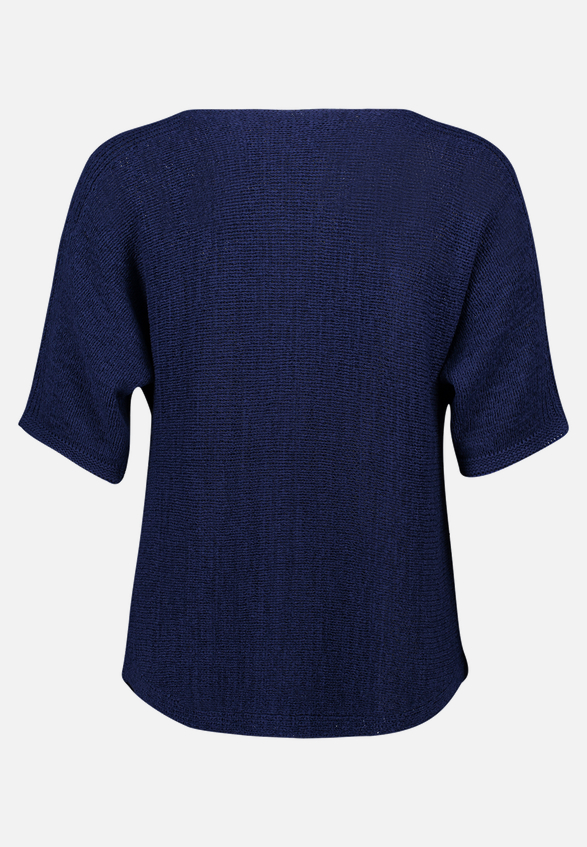 Strickpullover kurzarm / Rückseite
