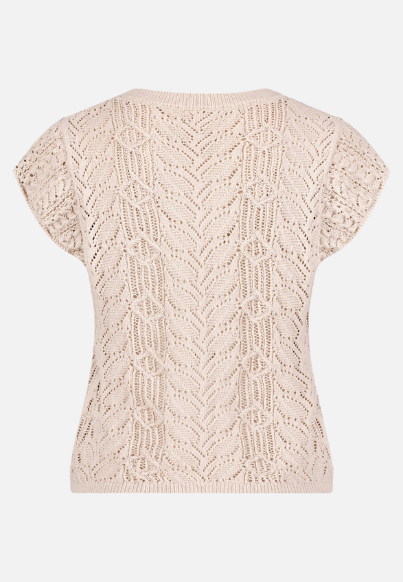 Feinstrickpullover mit Flügelärmeln / Rückseite