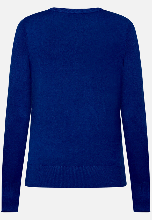 Basic-Pullover  mit Rundhalsausschnitt  / Rückseite