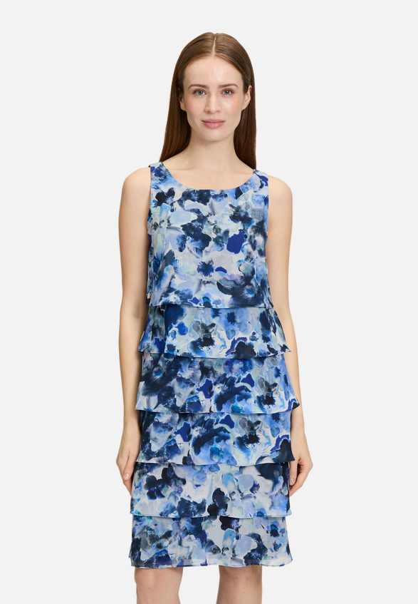 Cocktailkleid mit Volant / Modellfoto Vorderseite