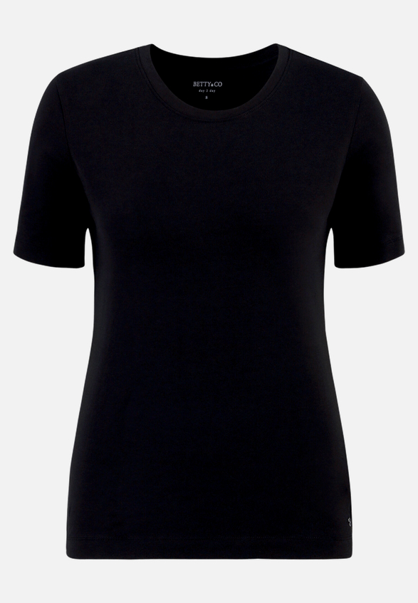 Basic Shirt mit Rundhalsausschnitt / Vorderseite