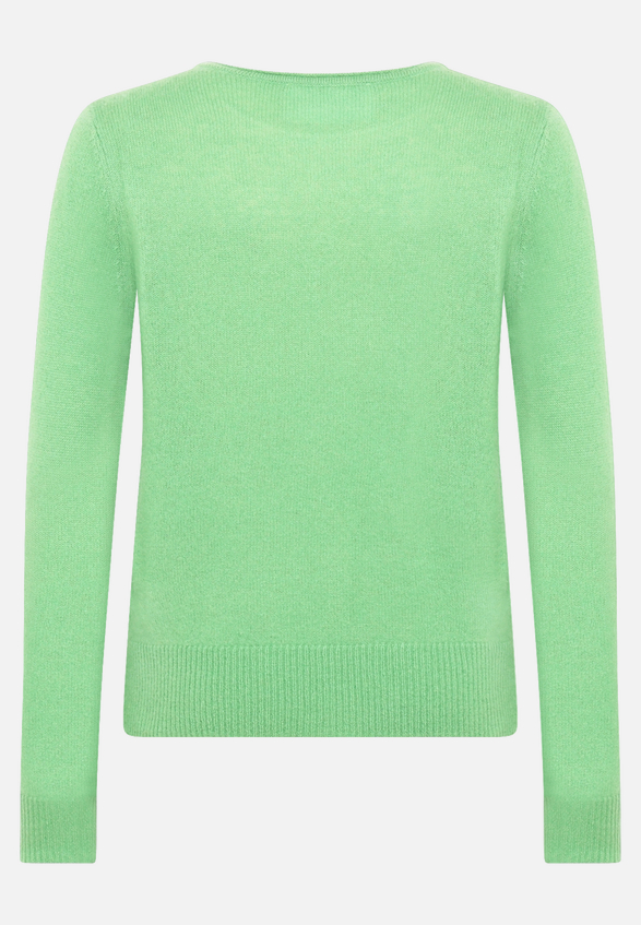 Kaschmir-Pullover mit Rundhalsausschnitt / Rückseite