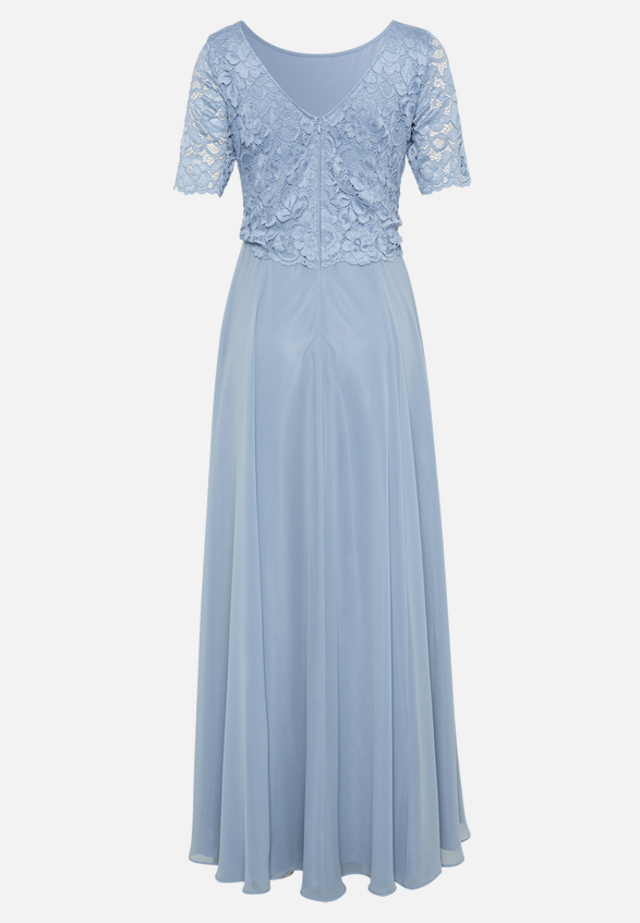 Abendkleid mit Spitze / Rückseite