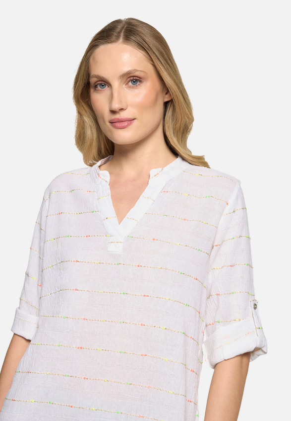 Casual-Bluse mit Lurexfaden / Detailbild