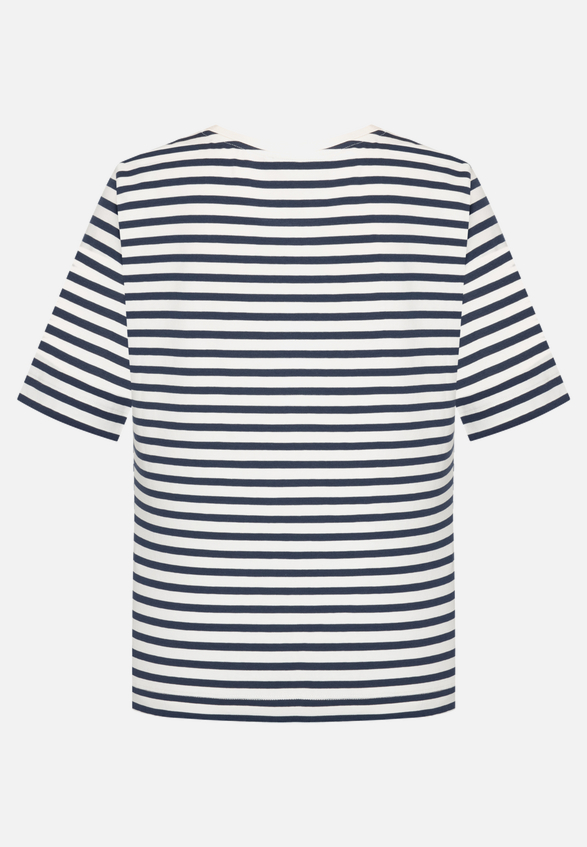 Basic Shirt mit Ringel / Rückseite