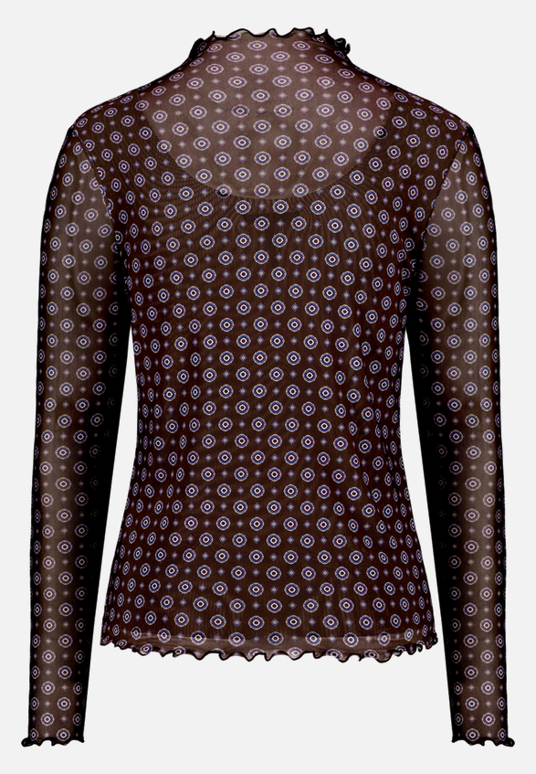 Halbarm-Shirt mit Muster / Rückseite
