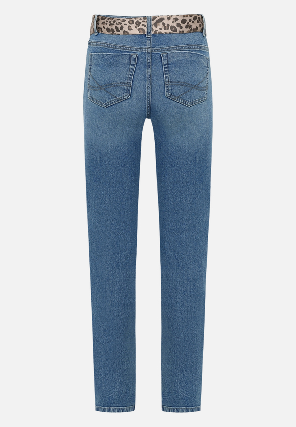 Jeans  mit Leo-Gürtel Style Orlando 28 Inch  / Rückseite