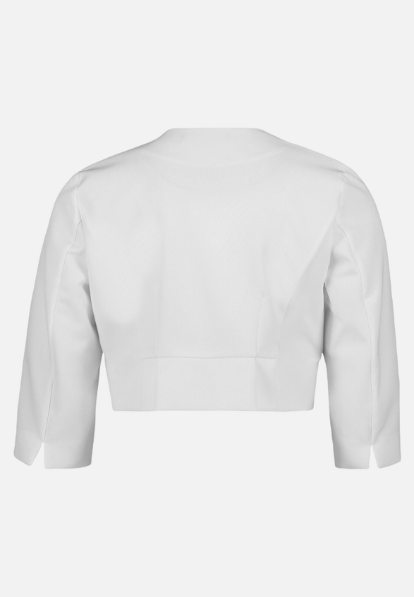 Bolero-Jacke mit Kellerfalten / Rückseite