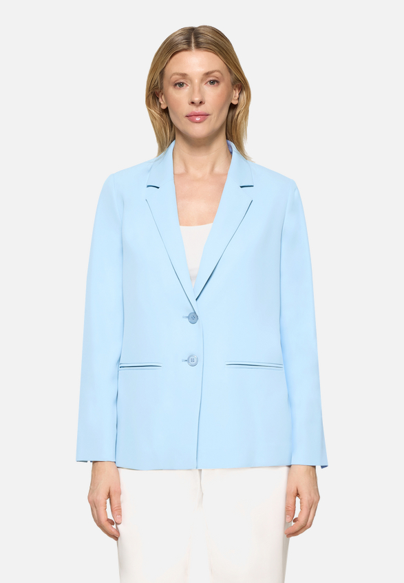 Longblazer mit Reverskragen / Modellfoto Vorderseite