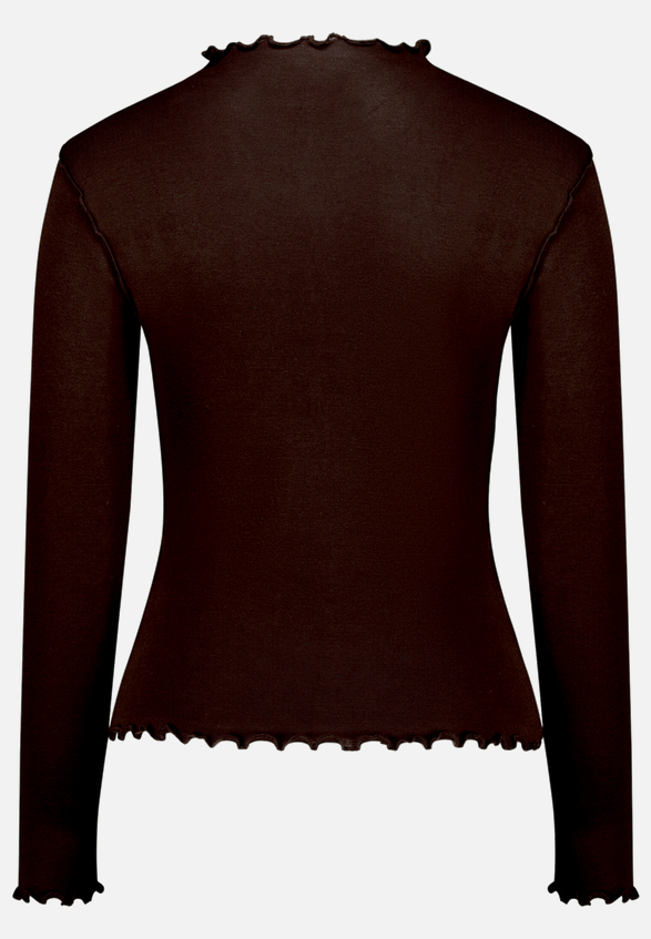 Langarm-Shirt mit Kräuselsaum / Rückseite