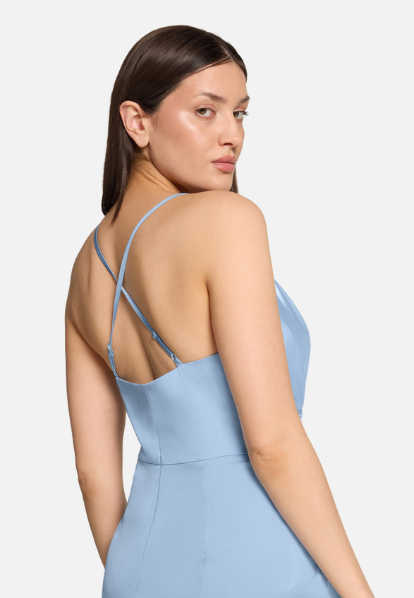 Abendkleid mit Raffung / Detailbild