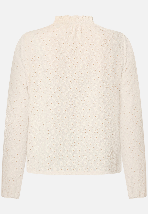 Bluse mit Lochmuster  / Rückseite